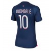 Paris Saint-Germain Ousmane Dembele #10 Hjemmedrakt Kvinner 2023-24 Kortermet